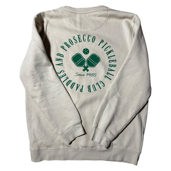 Cream TRDMRK Pickleball Sweatshirt Size Medium - Picture 2 of 4